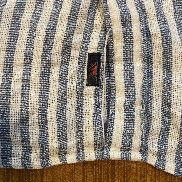 Faherty Short Sleeve Palma Striped Linen Shirt - Picture 4 of 8